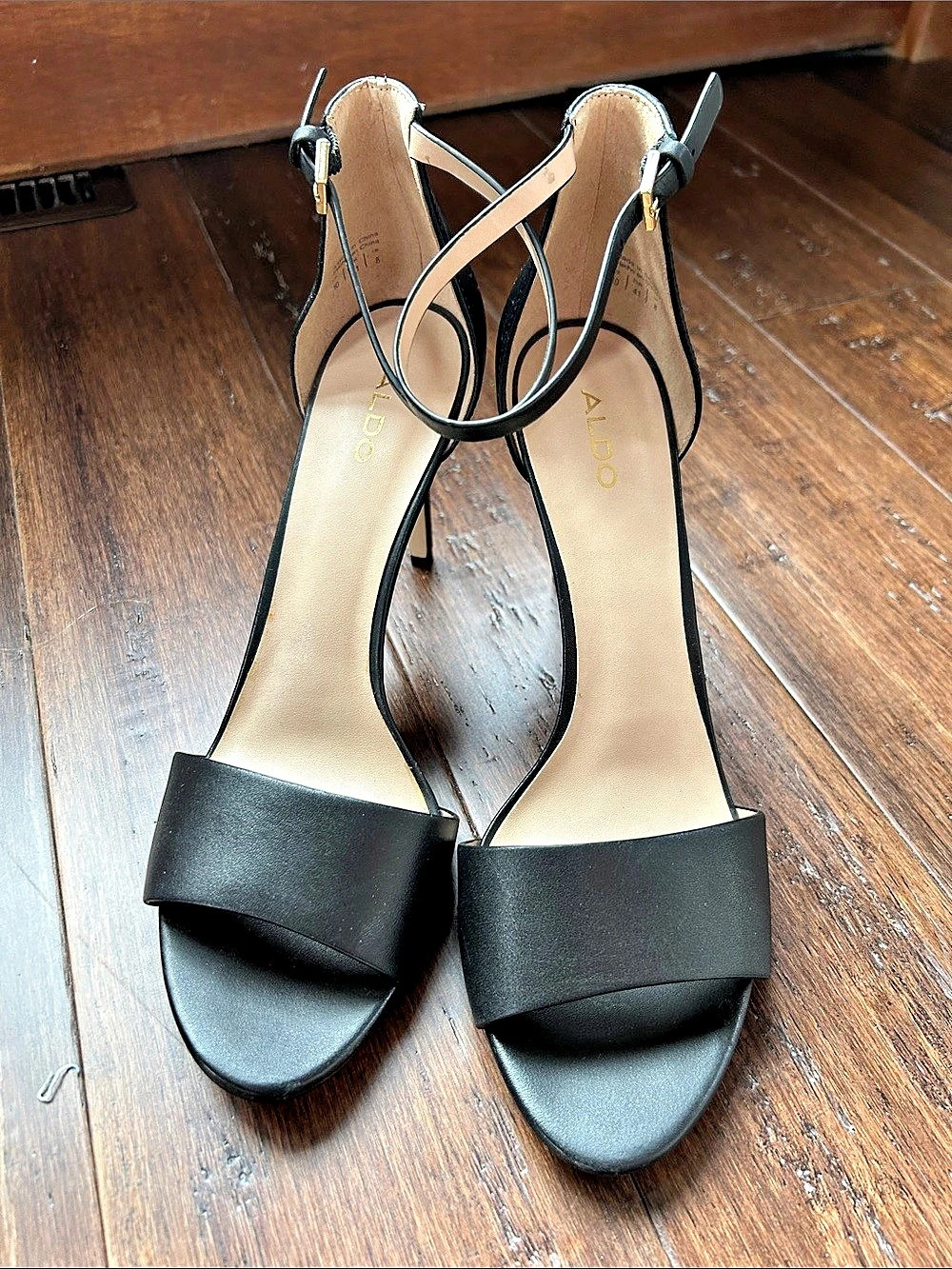 ALDO Black Strappy Heels